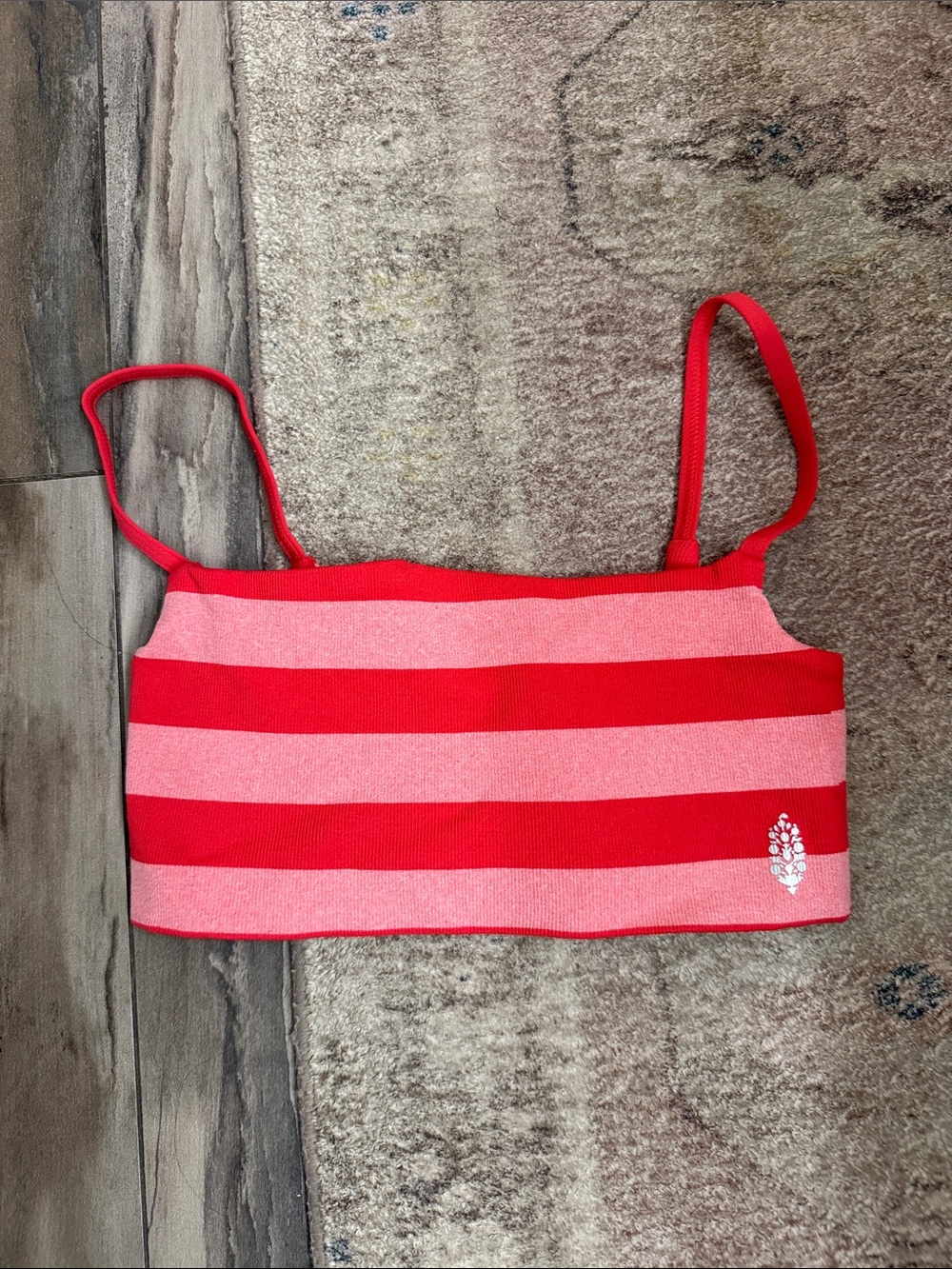 Free People striped sports bra